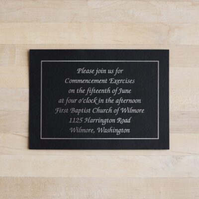 Announcement Insert Card