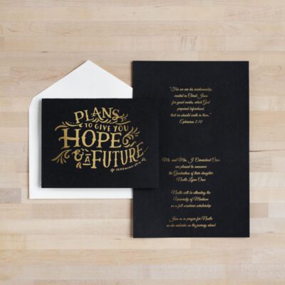'Hope and Future' Grad Announcement