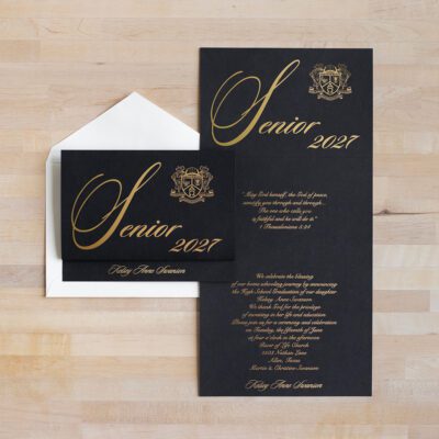 'Senior' Trifold Grad Announcement