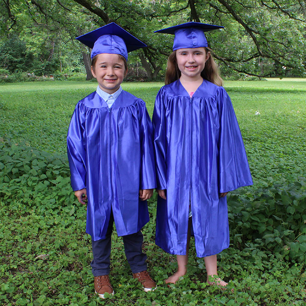 Satin Royal Blue Shiny Graduation Gown and Cap at Rs 140/piece in Mumbai |  ID: 22288828897