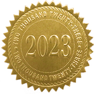 ‘Year’ Embossed