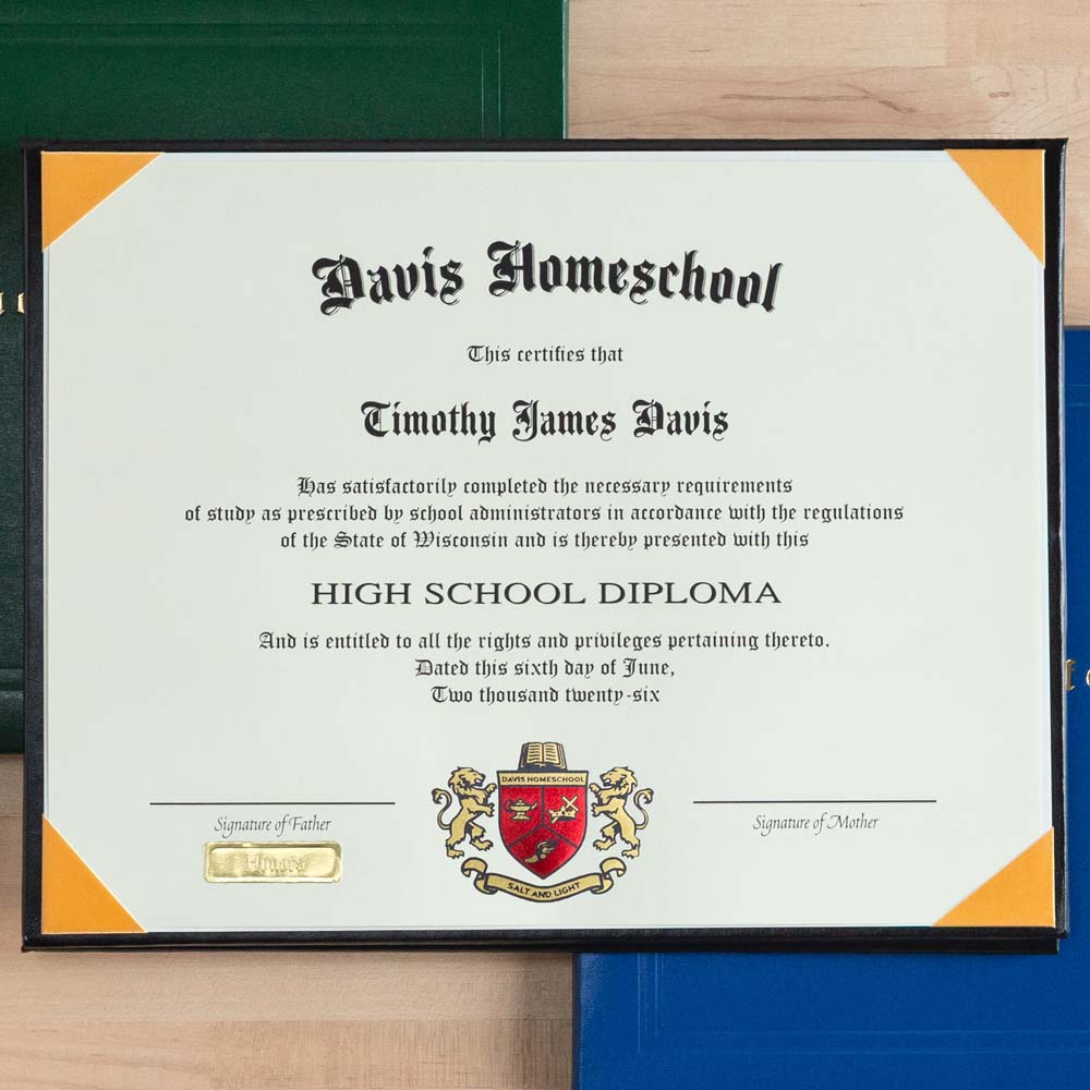 Personalized High School Diploma for Homeschools - Image 3