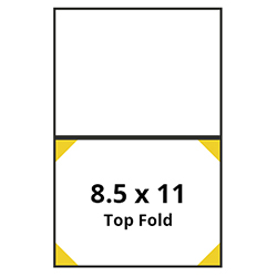 8.5 x 11 (top fold)