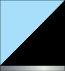 Black and Sky Blue (Silver Band)