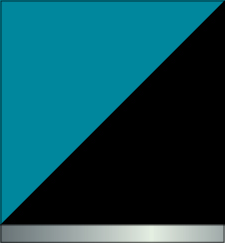 Black and Turquoise (Silver Band)