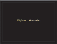 ‘Diploma of Graduation’