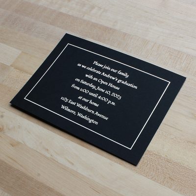 Graduation Announcement Insert Card