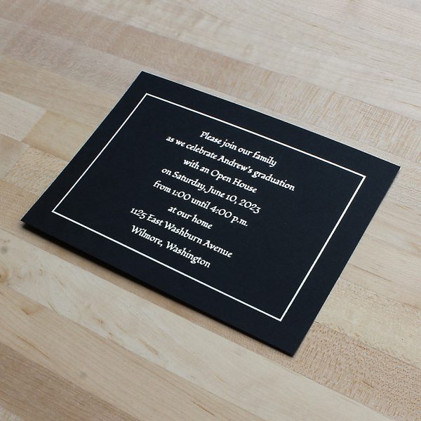 Graduation Announcement Insert Card