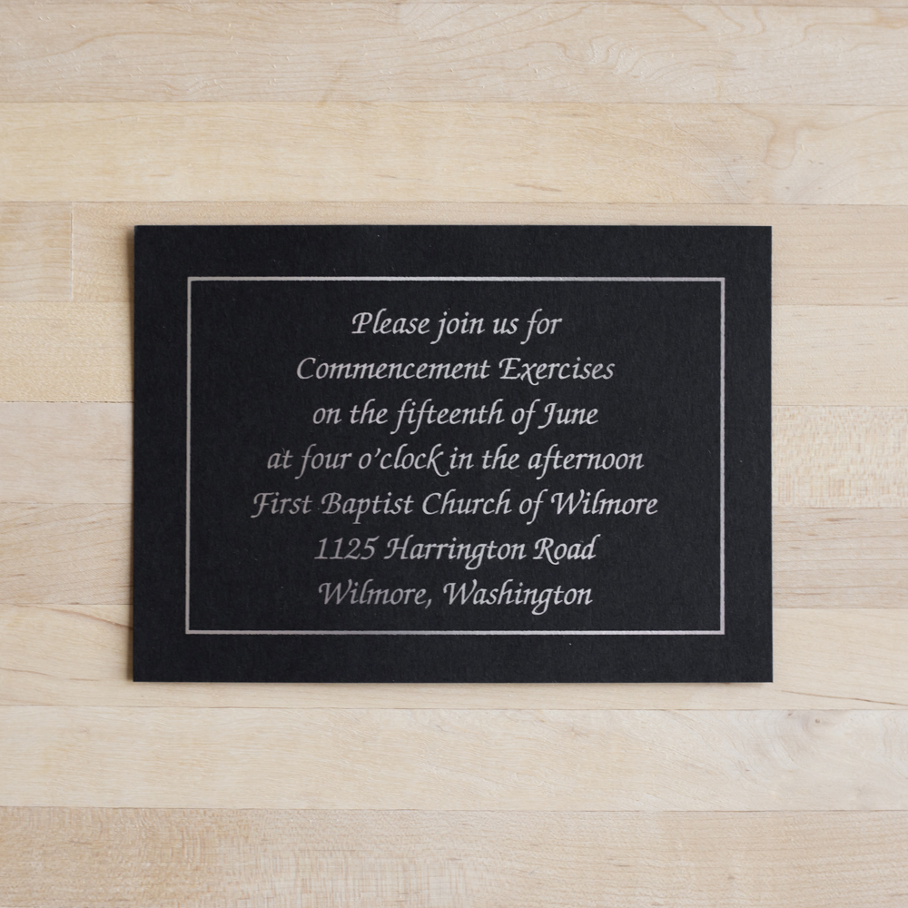 Announcement Insert Card