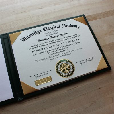 Printable High School Diploma for Homeschools