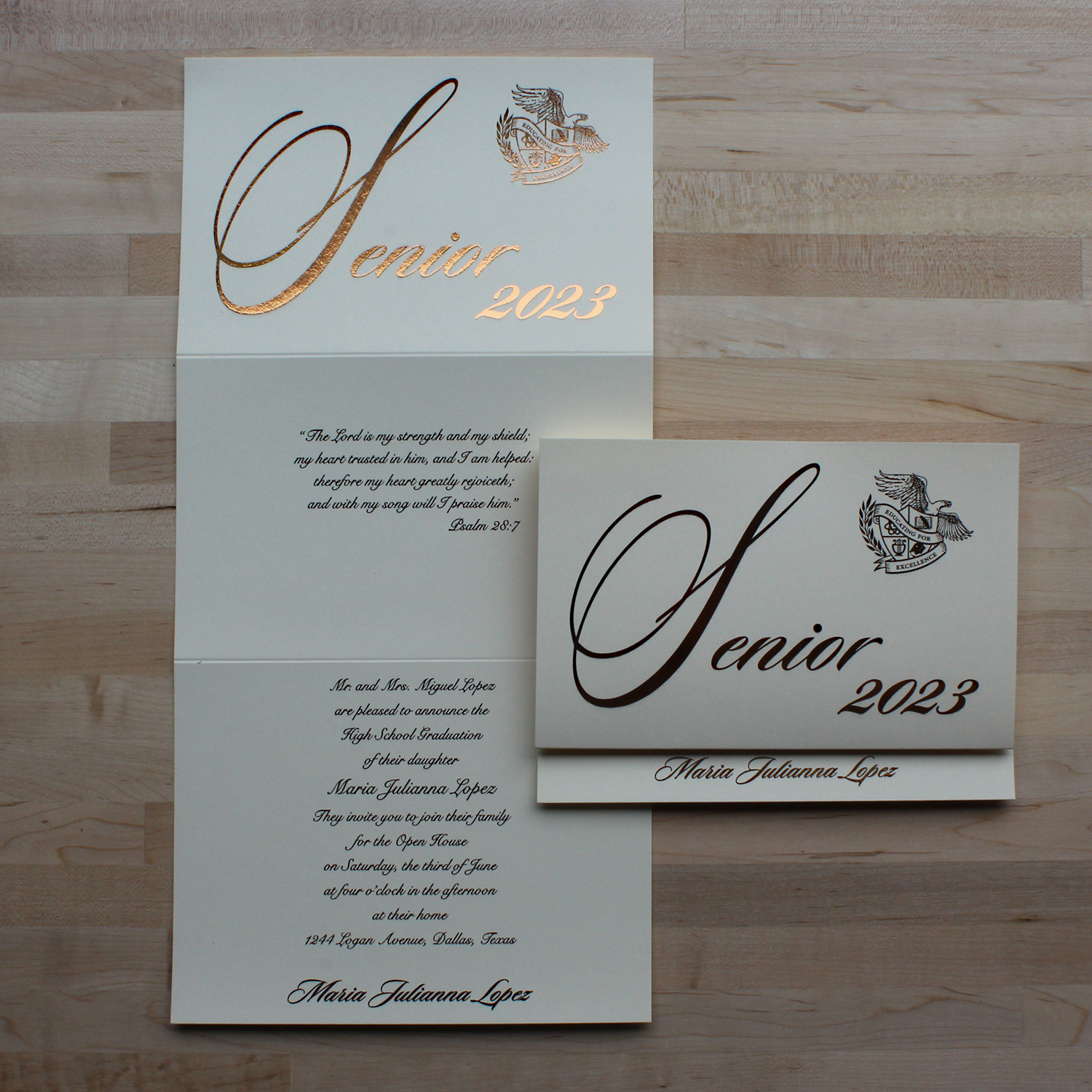 Traditional Graduation Announcements 2025 Template deedee natala