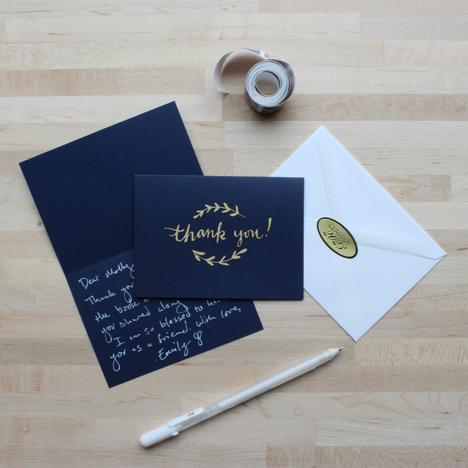 Laurel Thank-You Cards, Pkg of 25 Homeschool Diploma