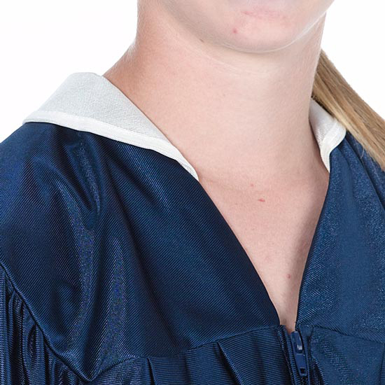 White Collar for Graduation Gown Homeschool Diploma