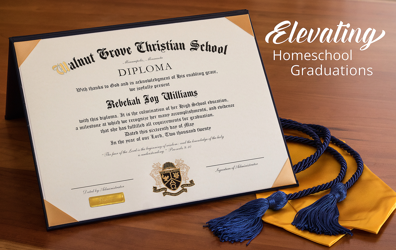 Elevating Homeschool Graduations - Diplomas Starting at $31.99