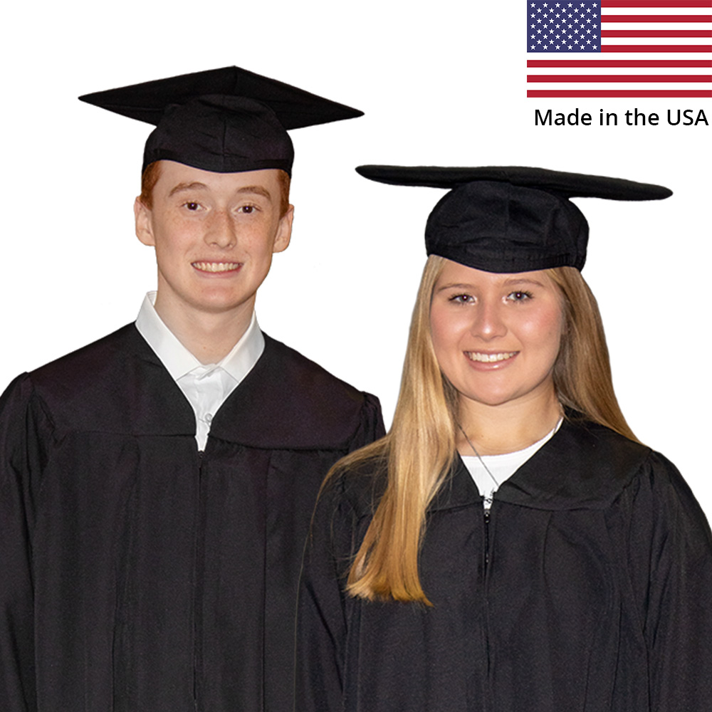 Graduation Cap and Gown Set - Made in USA - Homeschool Diploma