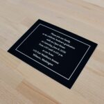 Announcement Insert Card