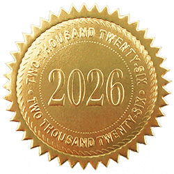 ‘Year’ Embossed