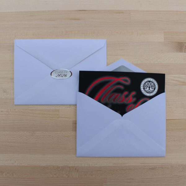 Graduation Announcement in Envelope